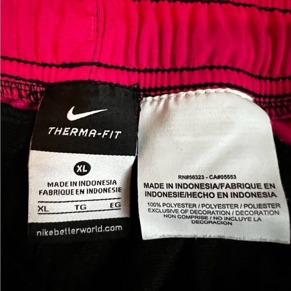 Nike Therma FIT Track Pants Women’s XL Black Pink - Picture 5 of 5